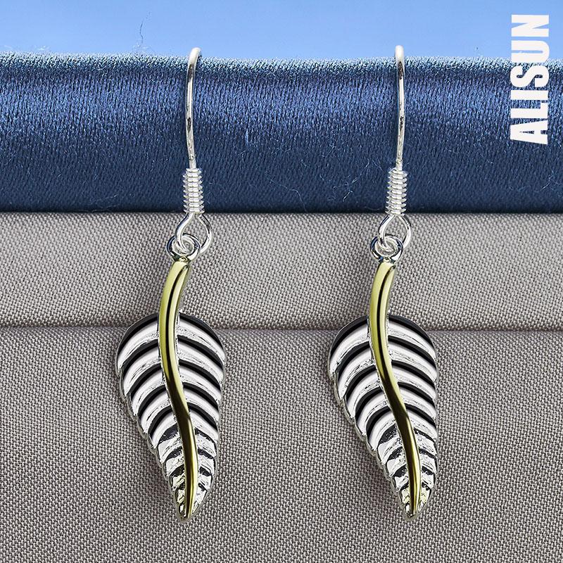 Серьги-перья для пирсинга из стерлингового серебра 925 пробы, модные свадебные украшения