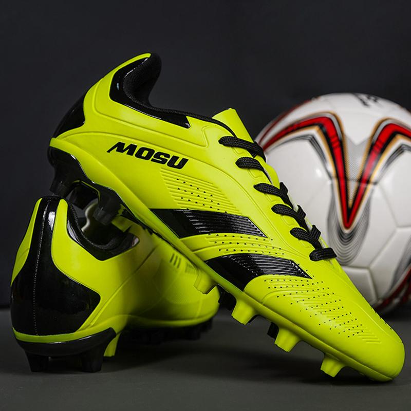 36-45Унисекс футбольные бутсы мужские высокие профессиональные тренировочные футбольные бутсы с длинными шипами спортивные футбольные бутсы