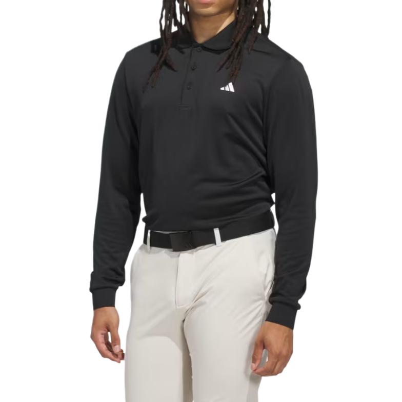 Adidas Ultimate365 Cold.Rdy Повседневная мода Простая однотонная рубашка-поло с длинным рукавом Мужские рубашки-поло JL5294