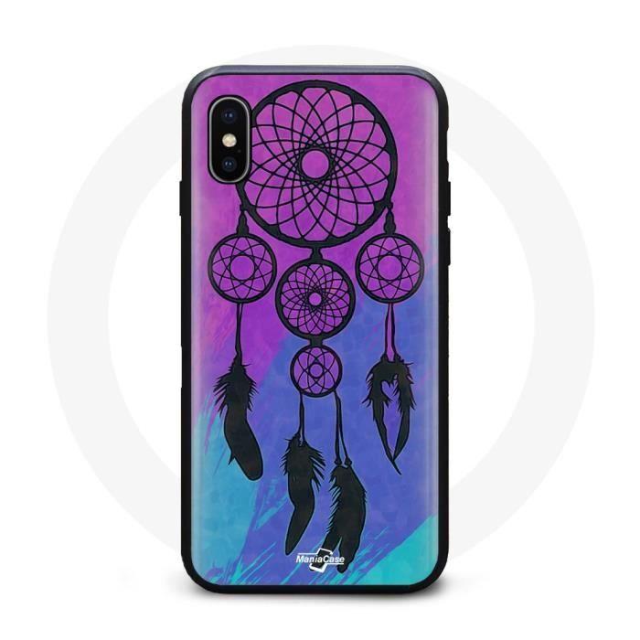 Coque Iphone XS max Attrape Rêve violet rose