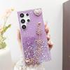 Huawei Note8 Pro Y9S Glitter Glue Silicone Soft Shell Case with Plum Blossom Bracelet - Anti-fall and Stylish Love Design