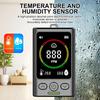 Portable Carbon Monoxide Detector CO Gas Alarm with Temp Humidity Monitor Digital Air Quality Tester Rechargeable Indoor Outdoor For Kitchen Safety