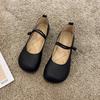 Поздний вечерний бриз, нежный, мягкая подошва, туфли Мэри Джейн, женские, лето 2025, новые, ретро, с неглубоким носком, универсальные, ленивые туфли-бобы