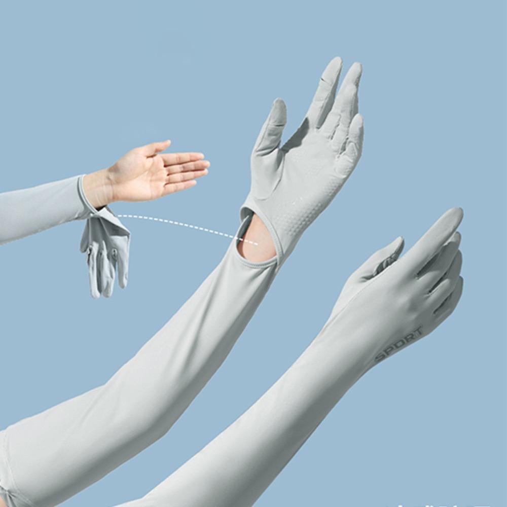 Breathable Sunscreen Gloves Ice Silk Riding Driving Gloves 2024 Armguard Cycling Driving