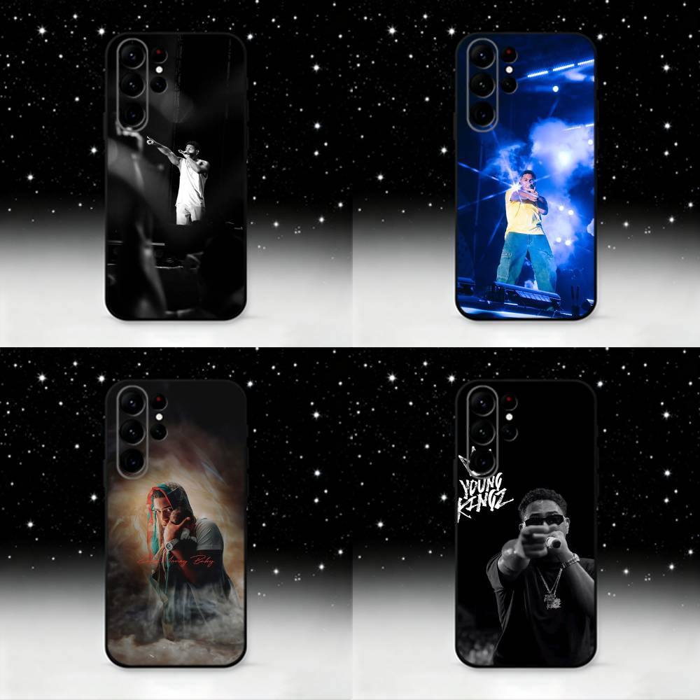 Singer M-Myke T-Towers Cool Phone Case For Samsung S 25,24,23,22,30,21,10,9,Ultra,Plus,Lite,FE,4,5 G Black Soft Case