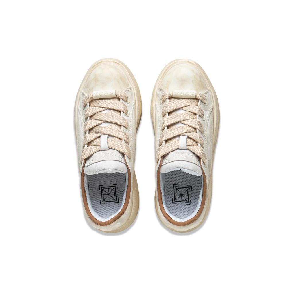 Li Ning Cloud Travel C4D Non-Slip Low-Top Casual Shoes Women Sneaker Off-White AZGT044-6