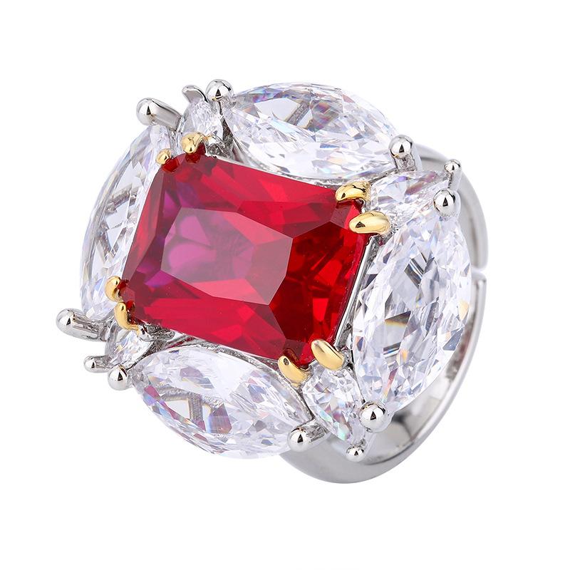 Легкое роскошное цветное кольцо-сокровище высокого класса Параиба с преувеличенным бриллиантом в форме голубиного яйца, слегка украшенное модными бриллиантами с высоким содержанием углерода