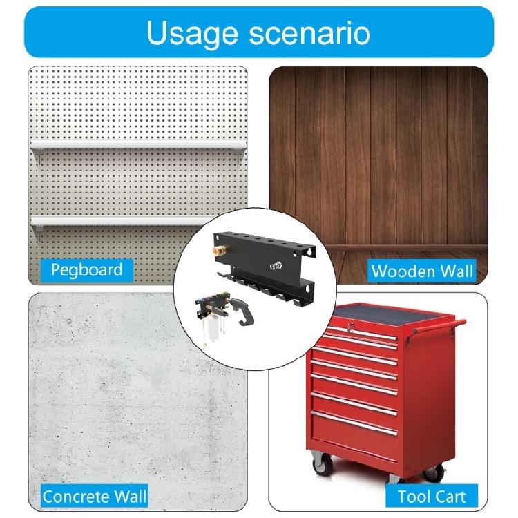 Wall Mount Rack Pressure Washer Holder for Pressure Washer and Accessories, Easy Installation Tool Holder