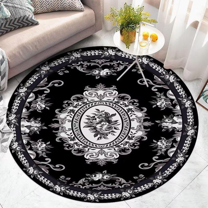 Круглый ковер BOHO для гостиной, ковры для декора спальни, моющиеся мягкие ковры, нескользящие, для декора кабинета, для стула, коврик