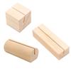10pcs Wooden Place Card Holder Base Name Card Table Numbers Memo Picture Photo Holder For Wedding Party Christmas Decorations