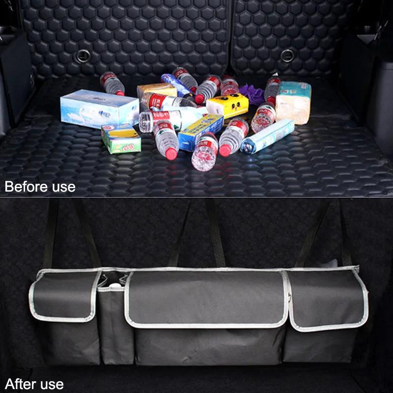 Car Trunk Organizer Backseat Storage Bag High Capacity Multi-use Car Seat Back Organizers Automobile Interior