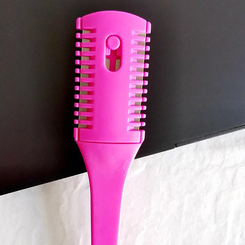 Расческа для стрижки волос, щетки для волос с лезвиями бритвы, триммер для волос, инструмент для истончения, парикмахерский инструмент, парикмахерский инструмент, инструменты для укладки своими руками