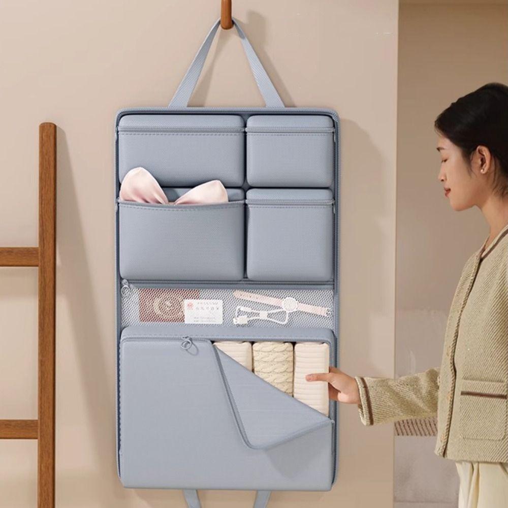 Multi Pockets Innerwear Separation Bag 7 in1 Foldable Trip Handbag Travel Handbags