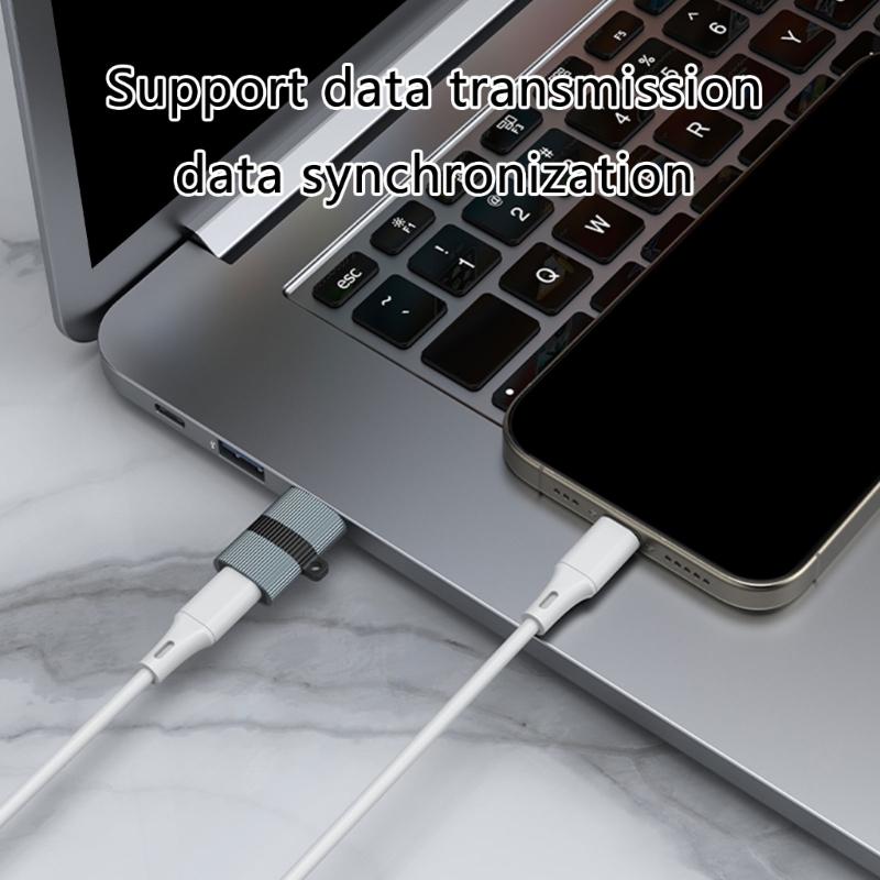 Compactly USB C to USB A Adapter Type C to USB Converter for Easy Connection Data Transfer and Charging Metal Shell