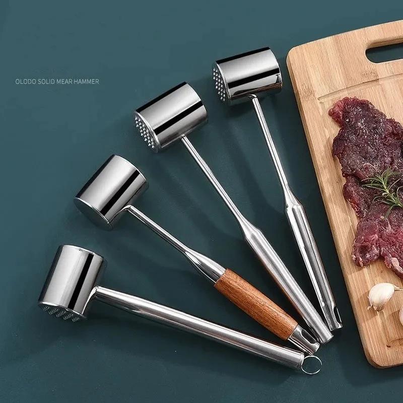 304 Stainless Steel Meat Hammer Grinder Loose Meat Tenderizer Household Meat Steak Pork Chicken Breast Masher Loose Meat Tool