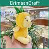 Cute Pineapple Puff Bear Plush Toy Keychain Soft Furry Companion For All Ages