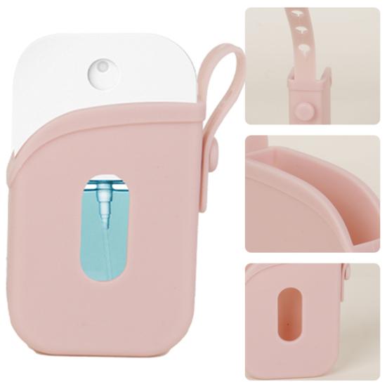 Силиконовый чехол для дезинфицирующего средства для рук, защитный флакон-спрей, ударопрочный защитный чехол с брелком