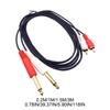 Адаптер RCA на 1/4, Кабель-адаптер RCA Male на 1/4 6,35 мм, 2 стереоджека 1/4 дюйма 6,35 мм TRS на 2 аудиолинии RCA Male