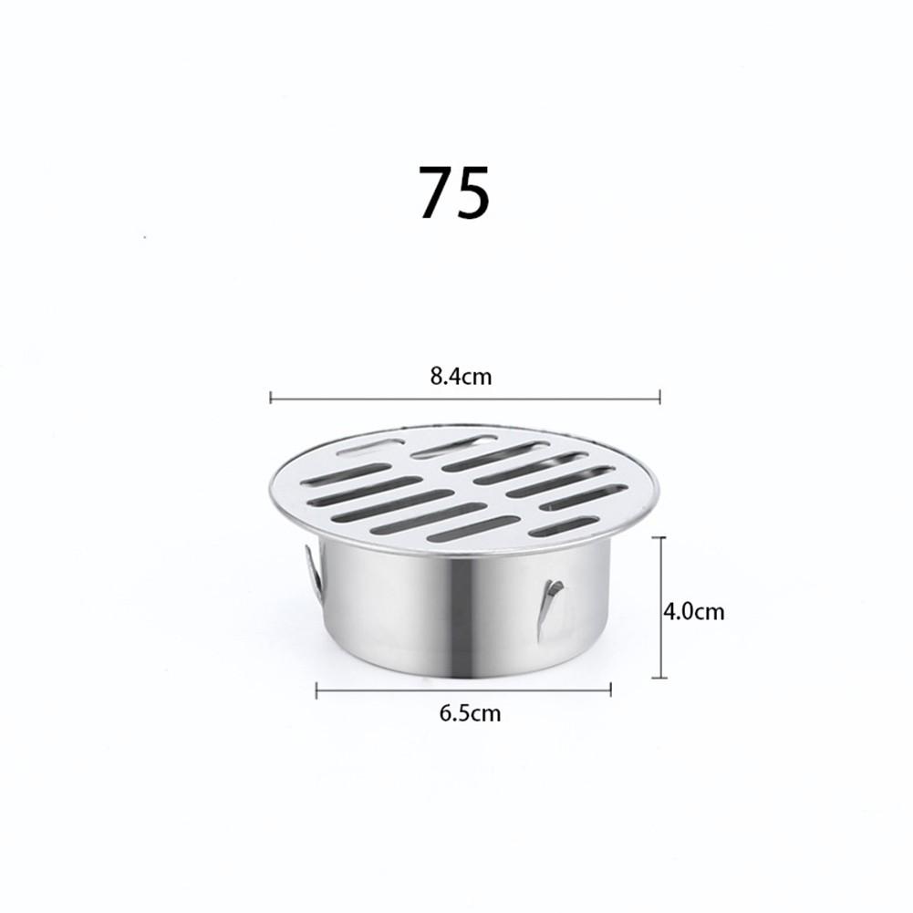 Stainless Steel Balcony Drainage Roof Round Floor Drain Cover Rain Pipe Cap Floor Drain Odor And Blockage Prevention