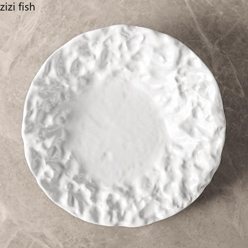 Складная керамическая обеденная тарелка Наклонная миска Тарелка для стейка в западном стиле Десертная миска Фруктовые тарелки Салатницы Тарелки для суши Поднос для закусок