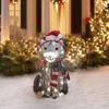 New Realistic Christmas Light-Up Ornaments Acrylic Creative Yard Sculpture Light With Light Christmas Dog Light String