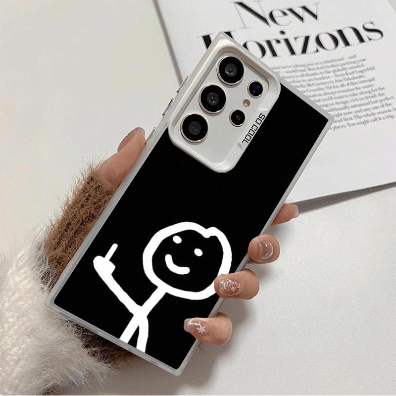 Funny Stickman Matchman Shockproof Phone Case for Samsung Galaxy S26 Edge S25 Ultra S24 FE S23 Plus S21 Cover Anti Fall Fundas