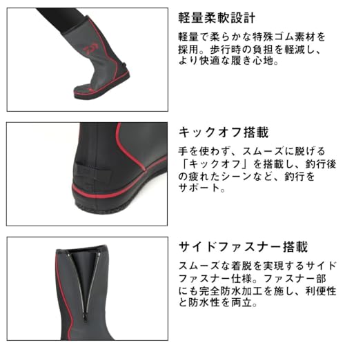 Daiwa Fishing Boots (Felt Spike) NB-3506W Gray LL