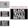 Премиальный черный баннер Black Lives Matter размером 3x5 футов, изготовленный из УФ-стойкой полиэстеровой ткани