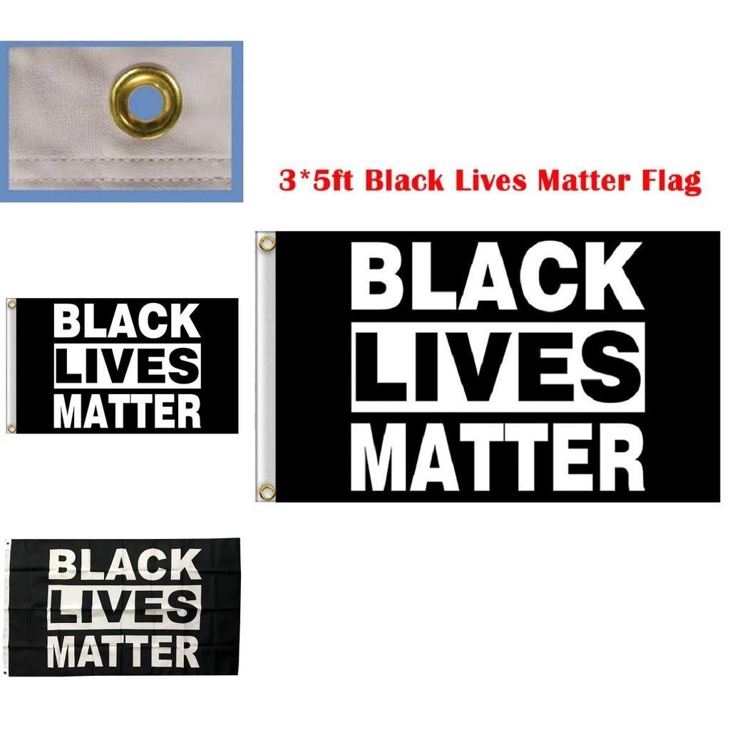 Премиальный черный баннер Black Lives Matter размером 3x5 футов, изготовленный из УФ-стойкой полиэстеровой ткани