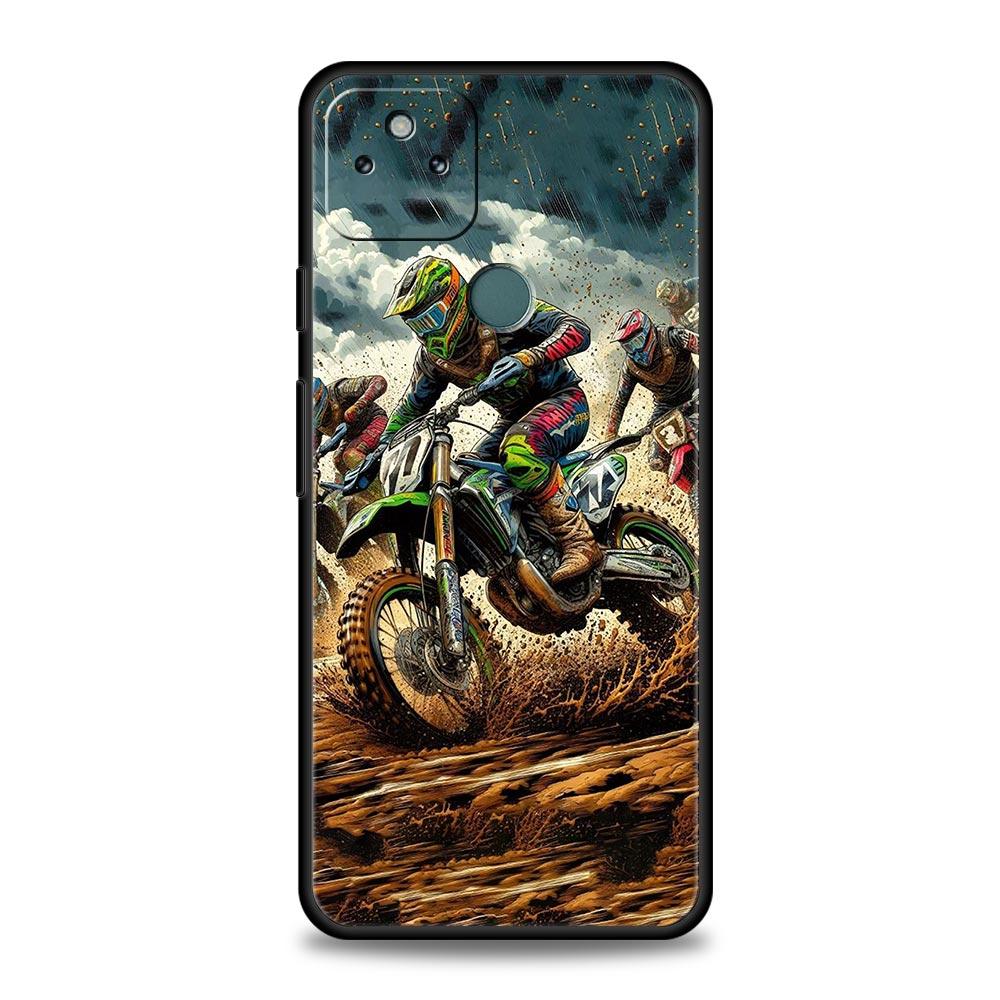 Motorcycle Phone Case Cover for Google Pixel 10 9 8 7 6 9A 8A 7A 6A Pro Shockproof Soft TPU 9 Pro XL Shell Capas Funda Coque Bag