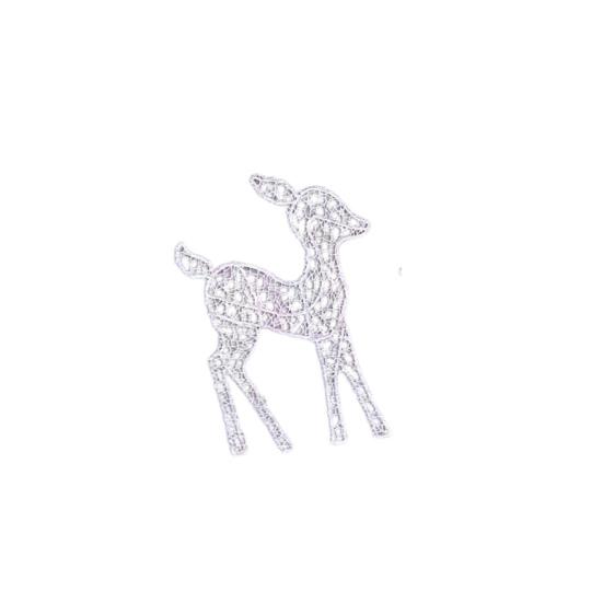 Yousheng 2D светодиодная фигурка семьи оленей со светодиодной подсветкой, рождественский уличный оленевод, украшение для садового газона