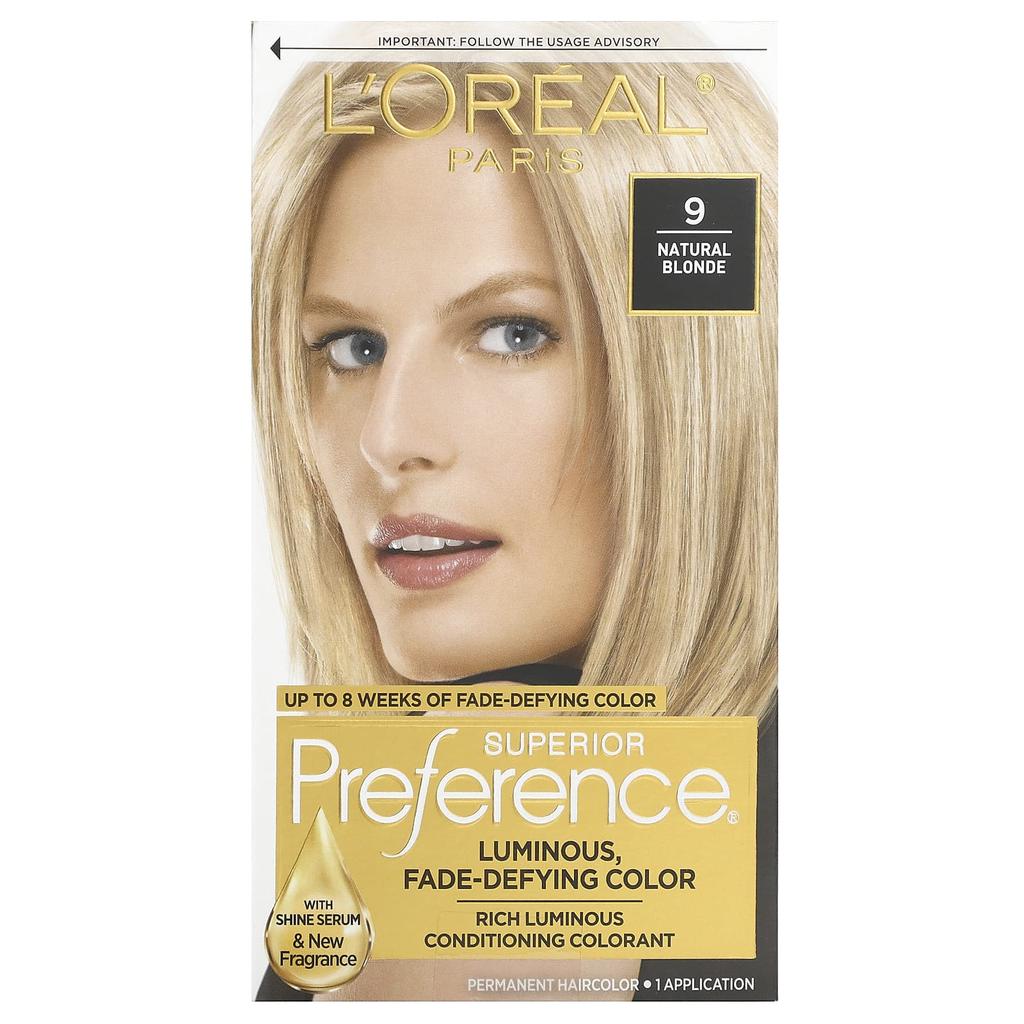 L'Oréal, Preferred, Fade-Proof Color, Natural Blonde, 1 Application