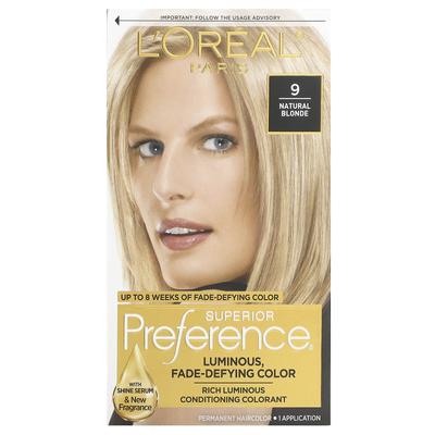 L'Oréal, Preferred, Стойкий цвет, Натуральный блонд, 1 применение