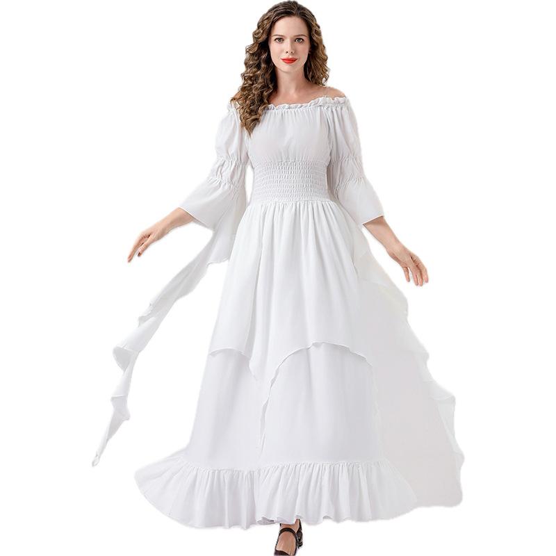Cosplay New Adult Ladies Medieval Vintage Court Queen Dress Ball Stage Performance Costume Women's Clothing