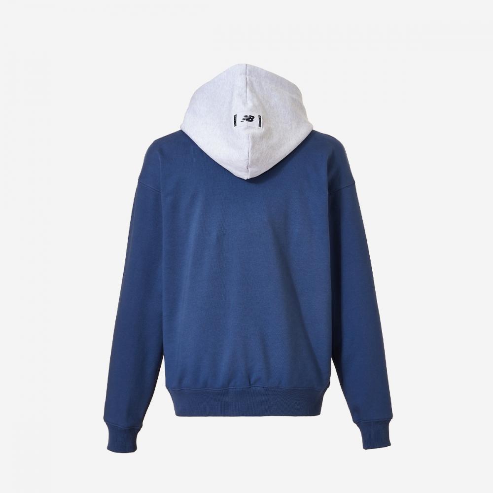 New Balance Uni Bridge Graphic Hoodie Semi Overfit Nbn0eb2823 50 Blue