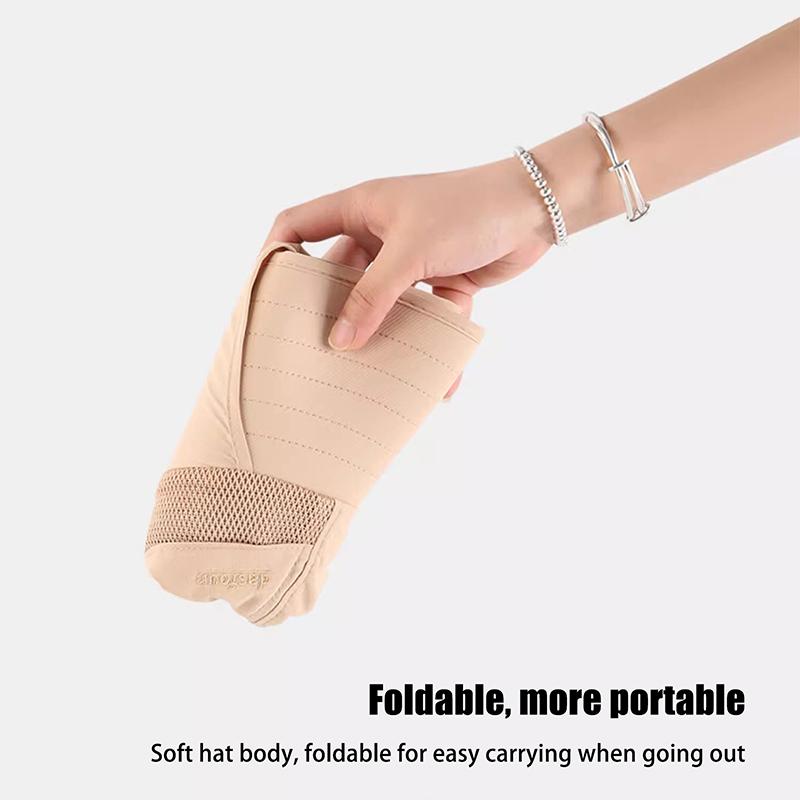 Ice Silk Breathable Outdoors Sunscreen Scarf Hat Summer Protection Sunscreen Uv Protection Three-Dimensional Sunscreen Scarf