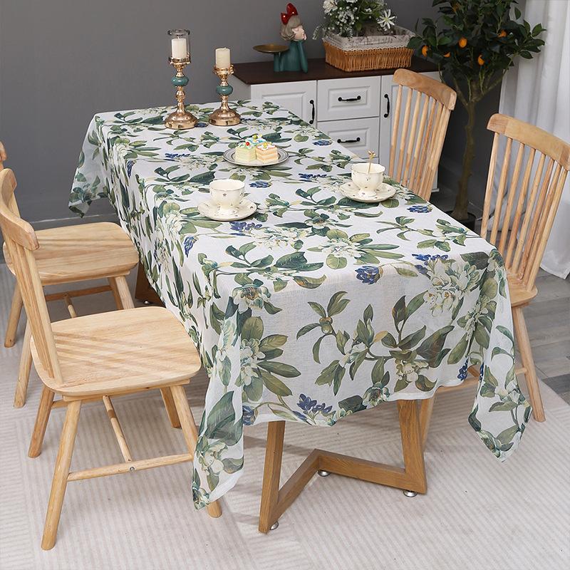Цветочный принт Скатерть Украшение стола Посуда Праздничные принадлежности Внутренние и наружные скатерти Многоразовые/скатерти