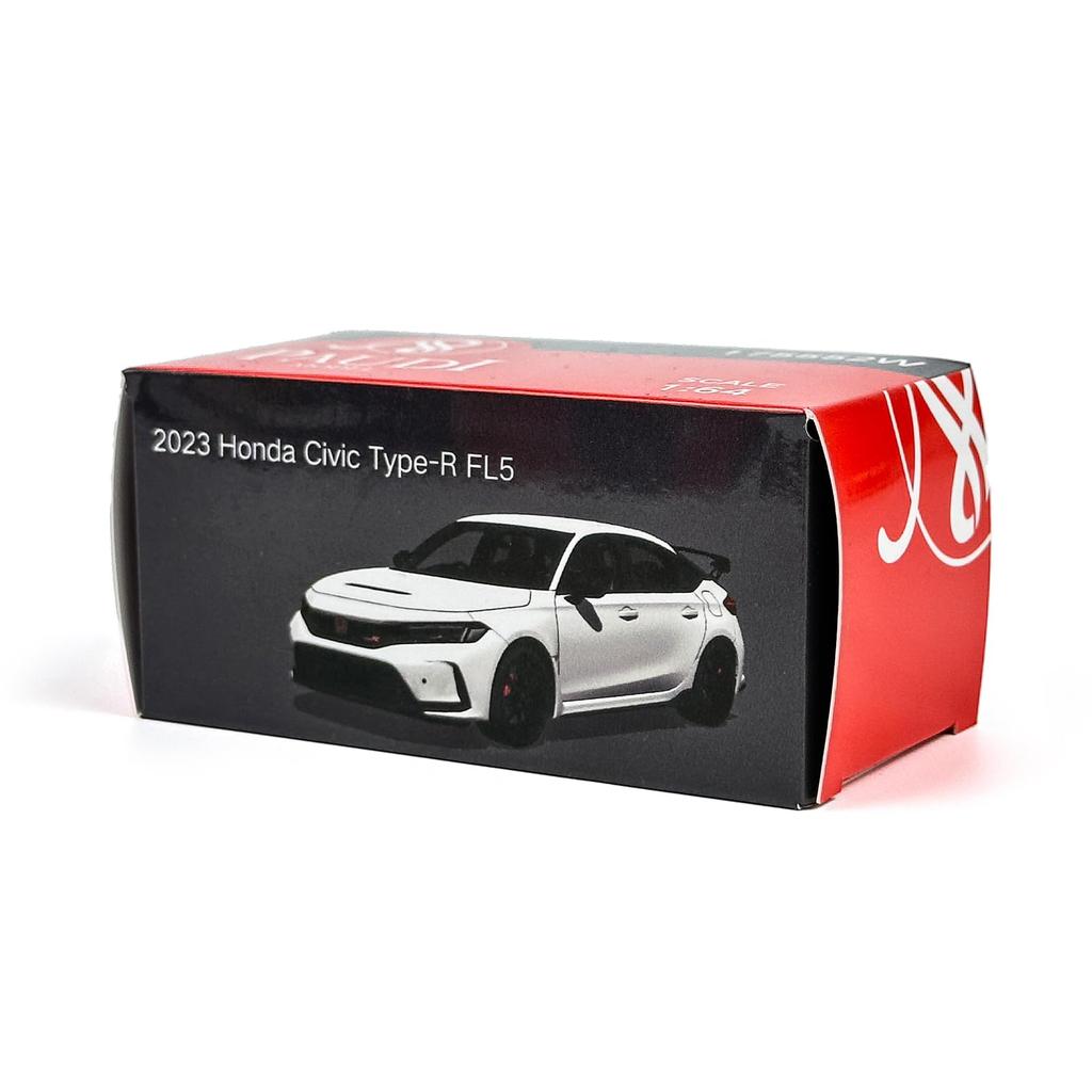 PAUDI MODEL масштаб 2023 Honda Civic FL5 литая модель мини-размер 1/64 TYPE-R автомобиль, белый,