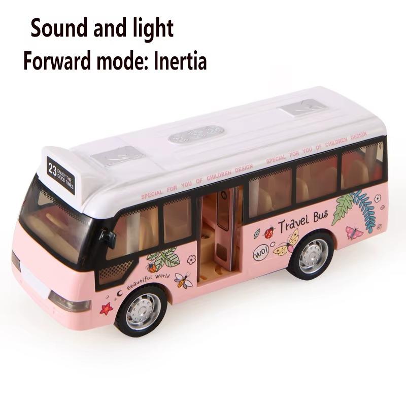 Школьный автобус, игрушечные машинки, литые машинки, городской автобус со звуком и подсветкой, машинки с фрикционным приводом, игровые игрушки, подарок для детей