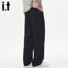 Izzue It Men's Loose Straight-Leg Workwear Casual Pants