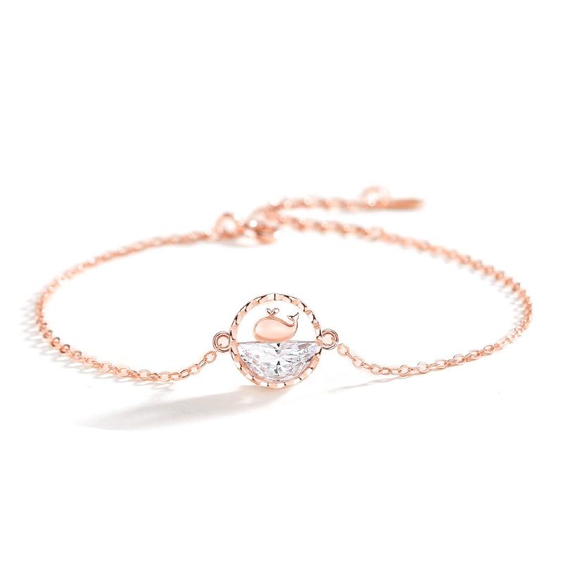 Танциз Стерлингового Серебра 925 пробы с Цирконом Браслет Ювелирные Изделия Геометрический Бисер Цепи Браслеты Мода Изящный Свадебный Подарок для Подруги Женщины