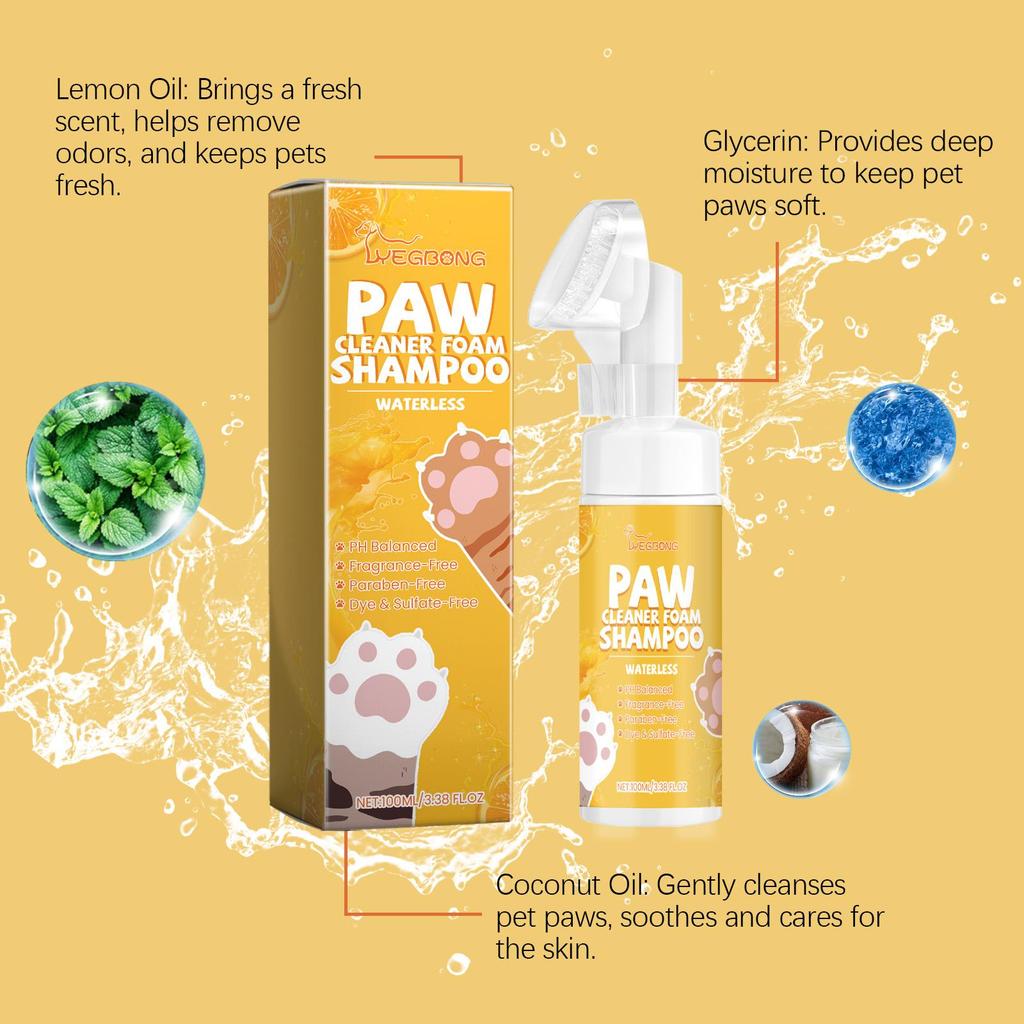 YEGBONG Пенка для лап питомца Уход за питомцем Увлажняющая Питательная Увлажняющая Лапы кошки и собаки