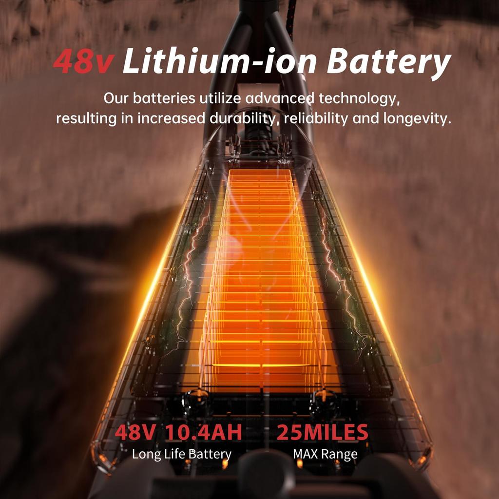 iScooter Электрический скутер W8 9,3-дюймовые шины 48 В 10,4 Ач аккумулятор 500 Вт двигатель 30-40 км запас хода 40 км/ч максимальная скорость двойная подвеска