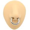 Smooth Hinged Stainless Steel Segment Hoop Ring 00G Large Size Septum Clicker BCR PA Piercing Nose Ring Ear Stretcher Weights
