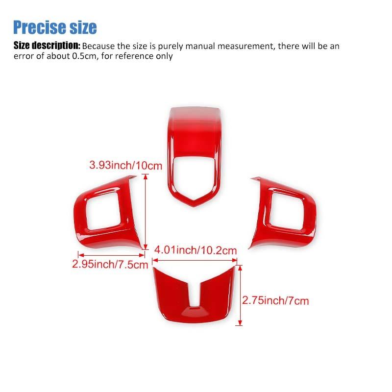 Наклейка на рулевое колесо ABS, подходит для Dodge Charger, Dodge Challenger, Durango, Dart Journey, аксессуары для интерьера