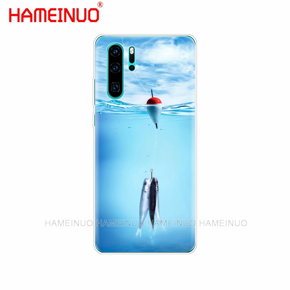 Силиконовый чехол для телефона huawei P30 PRO LITE P SMART 2019 plus p smart Z p20 lite 2019 милый золотая рыбка рыбак