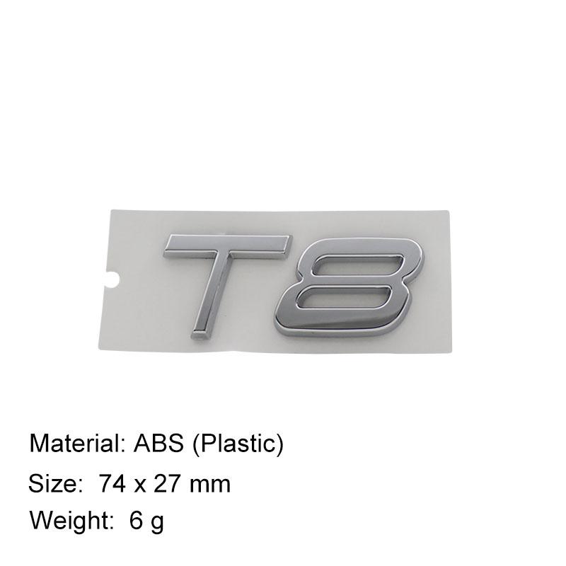 3D Премиум T3 T4 T5 T6 T8 V8 AWD для автомобиля Капот двигателя Крыло багажник Хвост Задняя наклейка Эмблема Значок Стикер