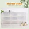Ящик для хранения обуви, прозрачный, продолговатой формы, штабелируемый, большой, пылезащитный, раскладушка, витрина для обуви, органайзер для обуви, хозяйственные принадлежности