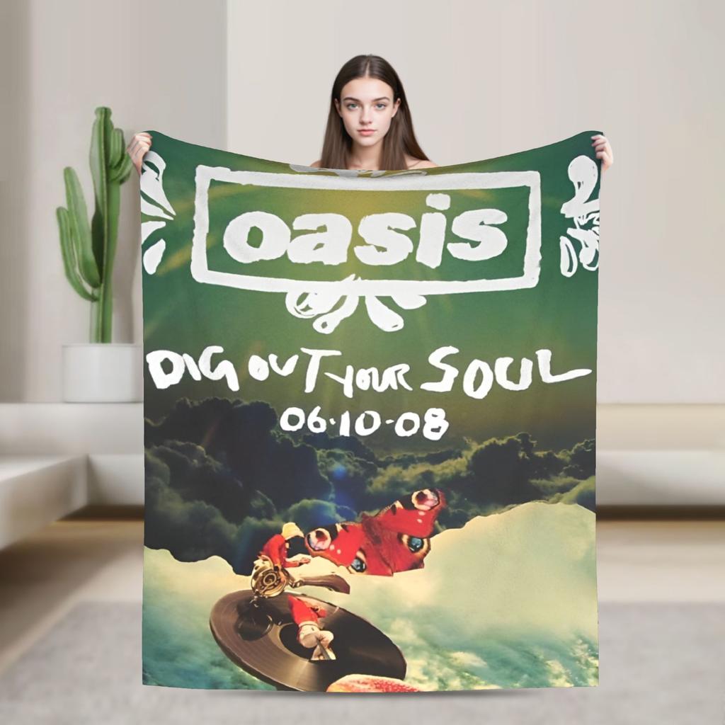 Ossis Band Warm Blankets Picnic Plush Throw Blanket Novelty Home Decor Flannel Bedspread Sofa Bed Cover