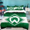 3PCS Green Bremen Emblem Bedding set,Ideal for1pc Duvet Cover And 2pcs Pillowcases Perfect for Christmas gift,Ideal for Bedroom, Dormitory